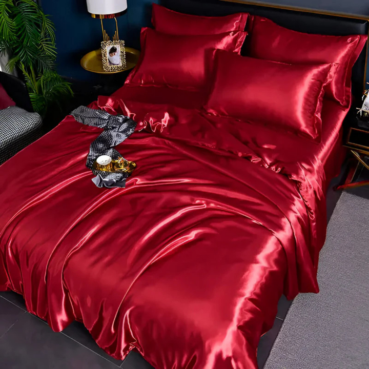 Stornfield | Silk Satin Duvet Cover Bedding Set