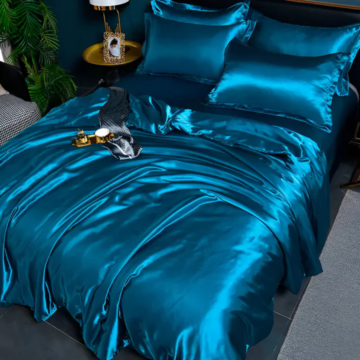 Stornfield | Silk Satin Duvet Cover Bedding Set