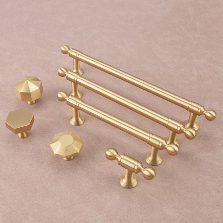 Luxury Solid Brass Kitchen Cabinet Drawer Handle | Stornfield