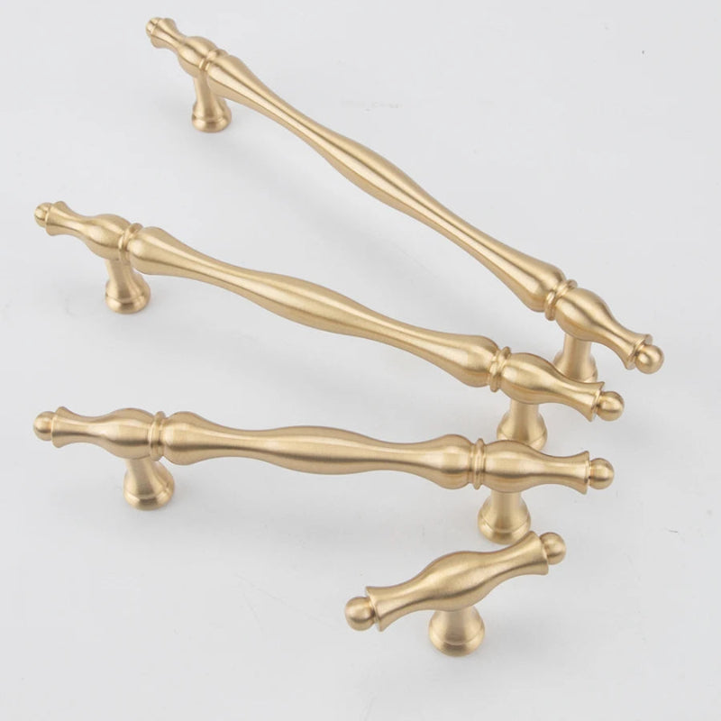 Luxury Solid Brass Kitchen Cabinet Drawer Handle | Stornfield