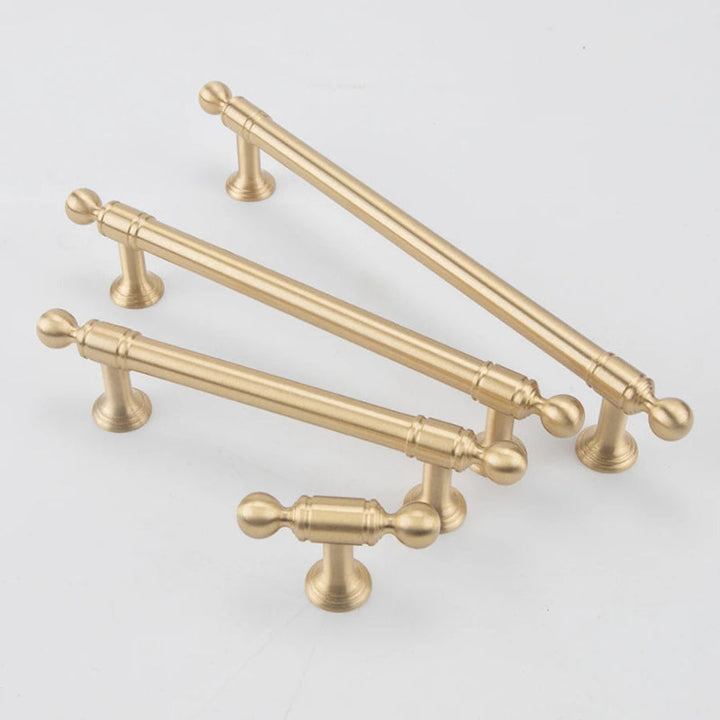 Luxury Solid Brass Kitchen Cabinet Drawer Handle | Stornfield