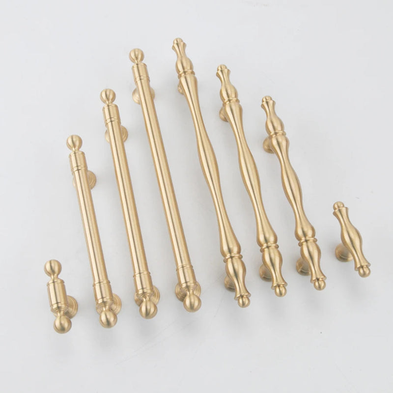 Luxury Solid Brass Kitchen Cabinet Drawer Handle | Stornfield