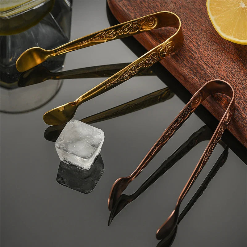 Luxury Stainless Steel Ice Clip Small Fruit Sugar Tongs Kitchen | Stornfield