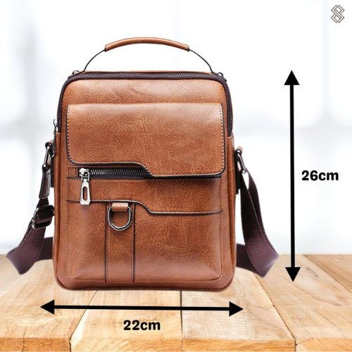 Stornfield | LeatherLux Elegant Leather Shoulder Bag | High-Quality Design | Practical and Stylish for Everyday and Office Use