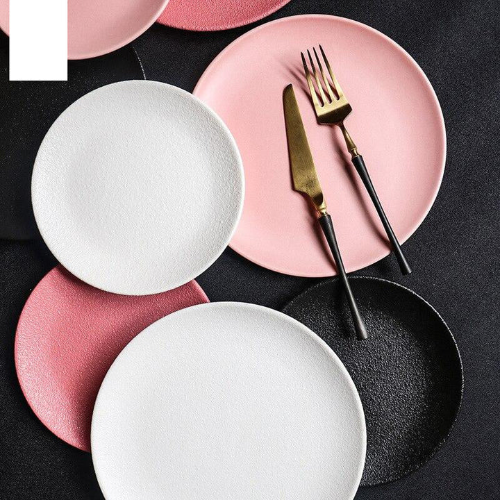 Macaron Steak Plate Pink Ceramic Western Plate Creative Dessert Plate | Stornfield