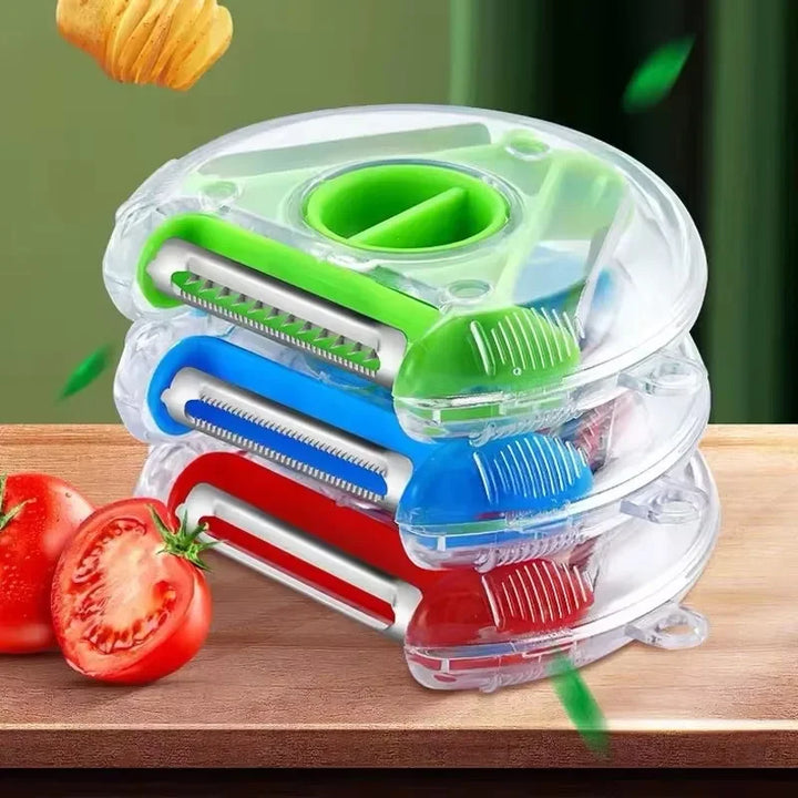 Magic Trio Stainless Steel Blade Peeler Slicer Shredder Julienne Cutter | Stornfield