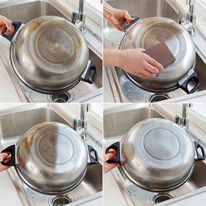 Magical kitchen rust removal tool sanding sponge brush (5 pieces) | Stornfield