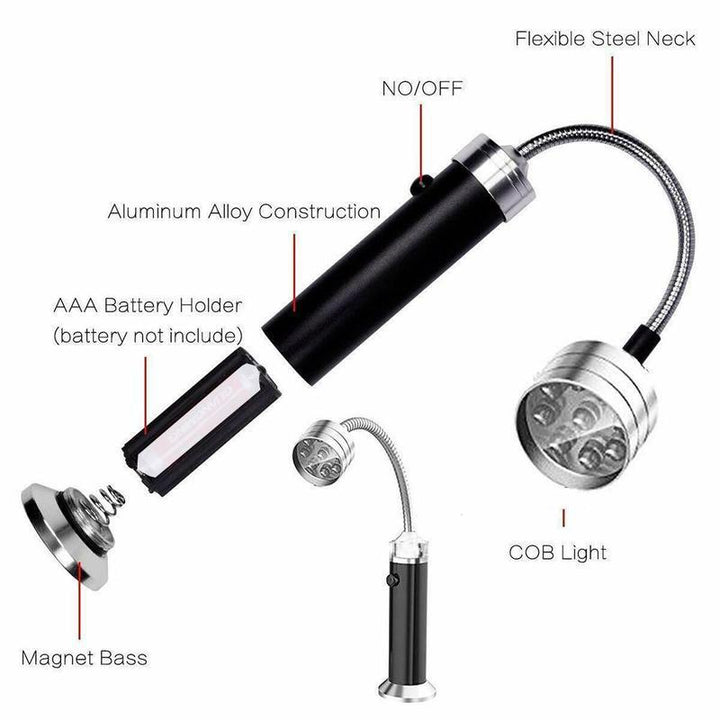 Magnetic Outdoor BBQ Barbecue Grill Lights Adjustable Flexible Led | Stornfield