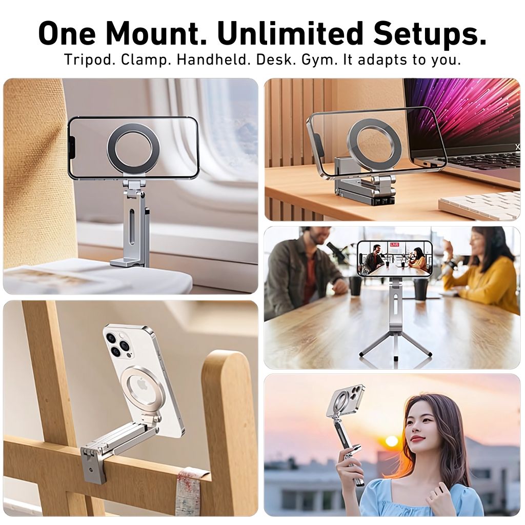 Stornfield | Phone Holder Stand with Magnetic Aluminium Base
