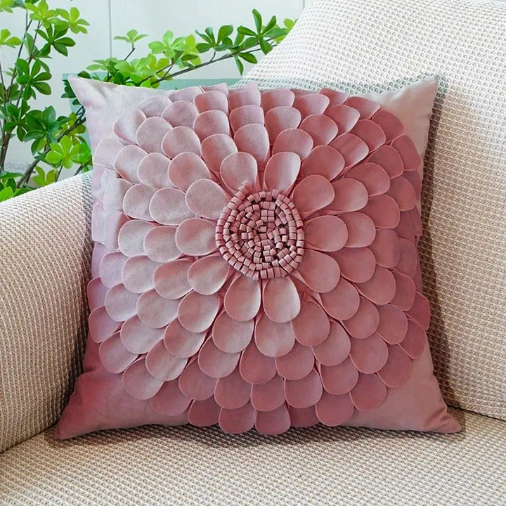 Pink Cushion Cover with Floral Pattern – Decorative Pillowcase for Living Room and Kids Room | Stornfield