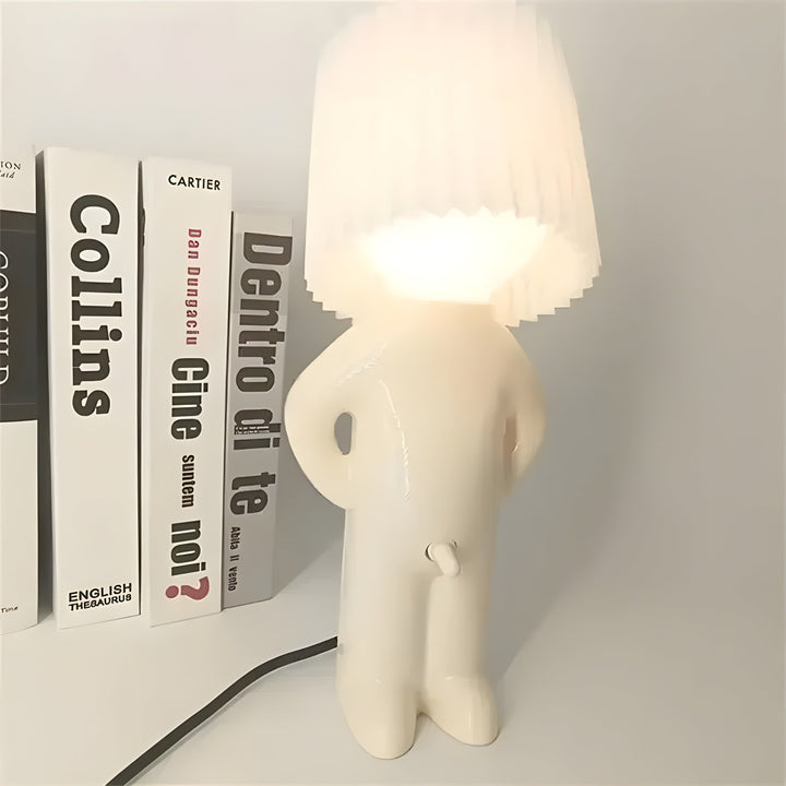 Stornfield | Lampe de table créative Sassy Boy – Éclairage unique pour chambre et espace de vie