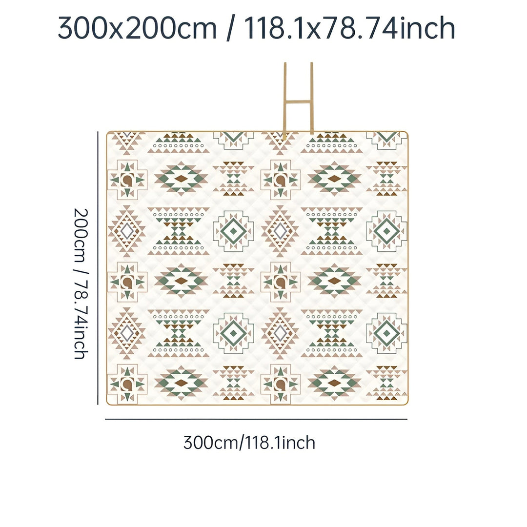 Picnic Stornfieldanket with check pattern – Waterproof & FoldaStornfielde | Ideal for Park, Beach & Camping | Stornfield
