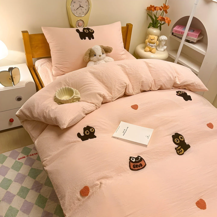 CloudComfort Bedding Set - Comfortable and Skin-Friendly Lucky Cat Bedding | Stornfield