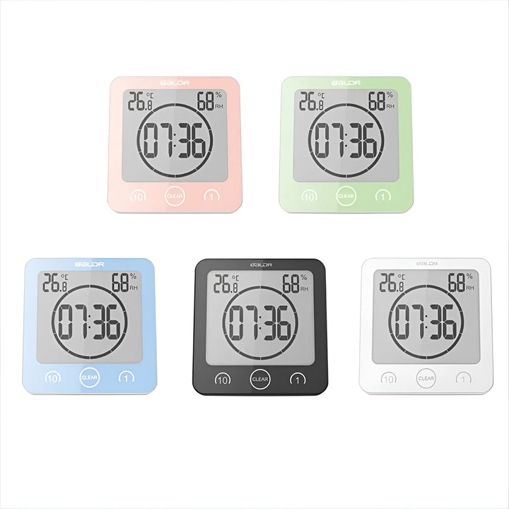Waterproof Shower Clock with Timer – Practical for Time Management in the Bathroom | Stornfield
