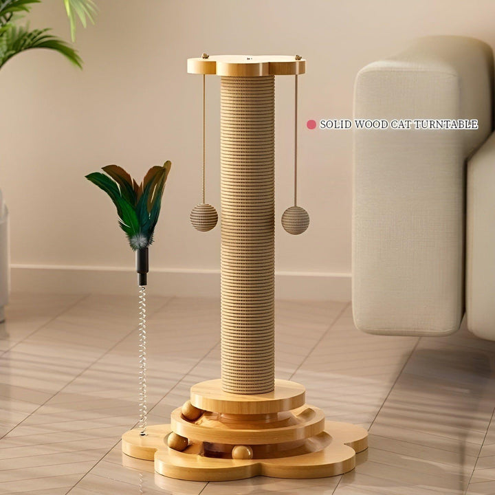 WhiskerWood Toy - Durable wooden toy with balls for cats | Stornfield