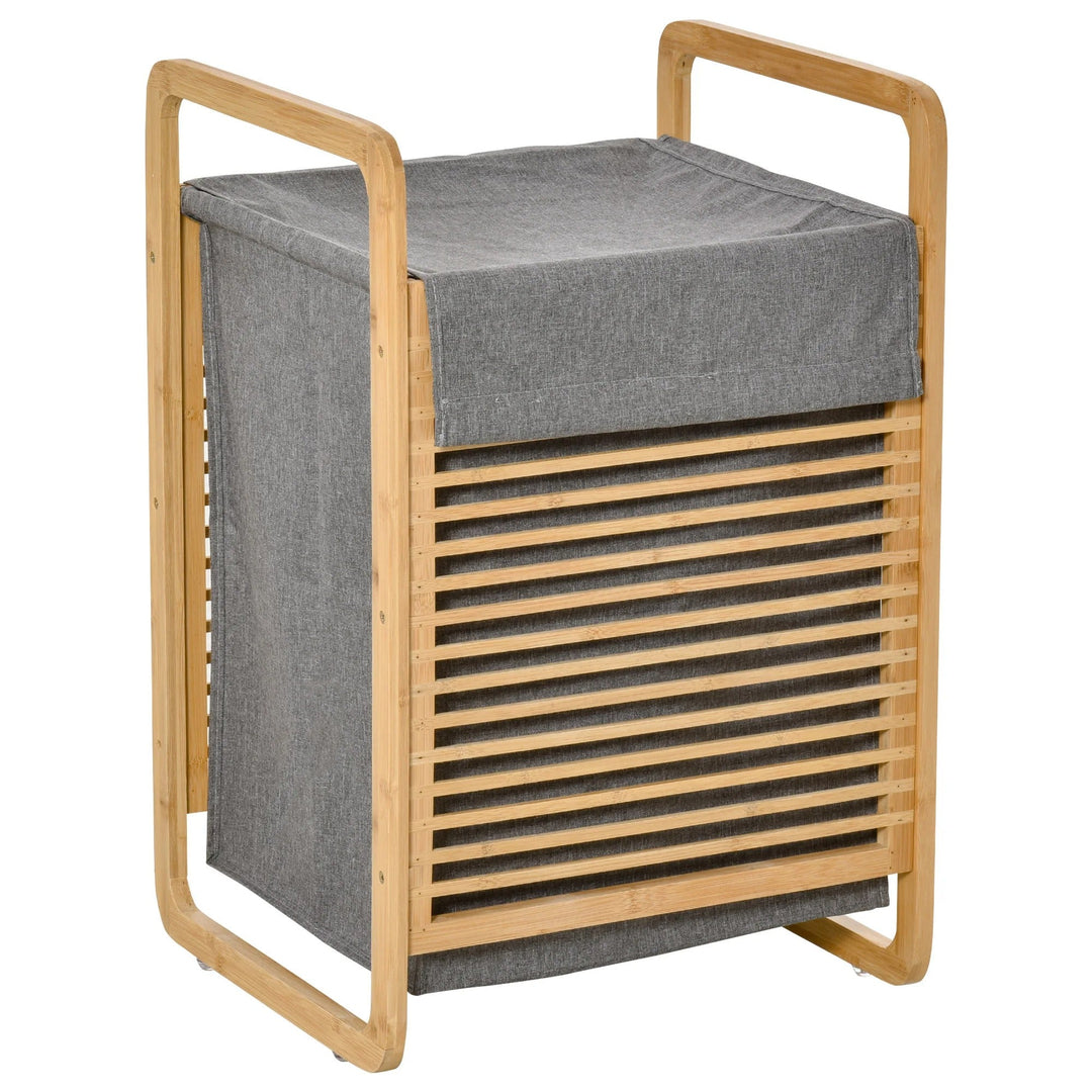 PureWeave Basket – Portable Laundry Basket made of Bamboo with Lid | Stornfield