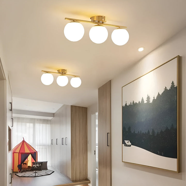 LED ceiling light made of glass – Nordic design | For living & bedroom | Stornfield