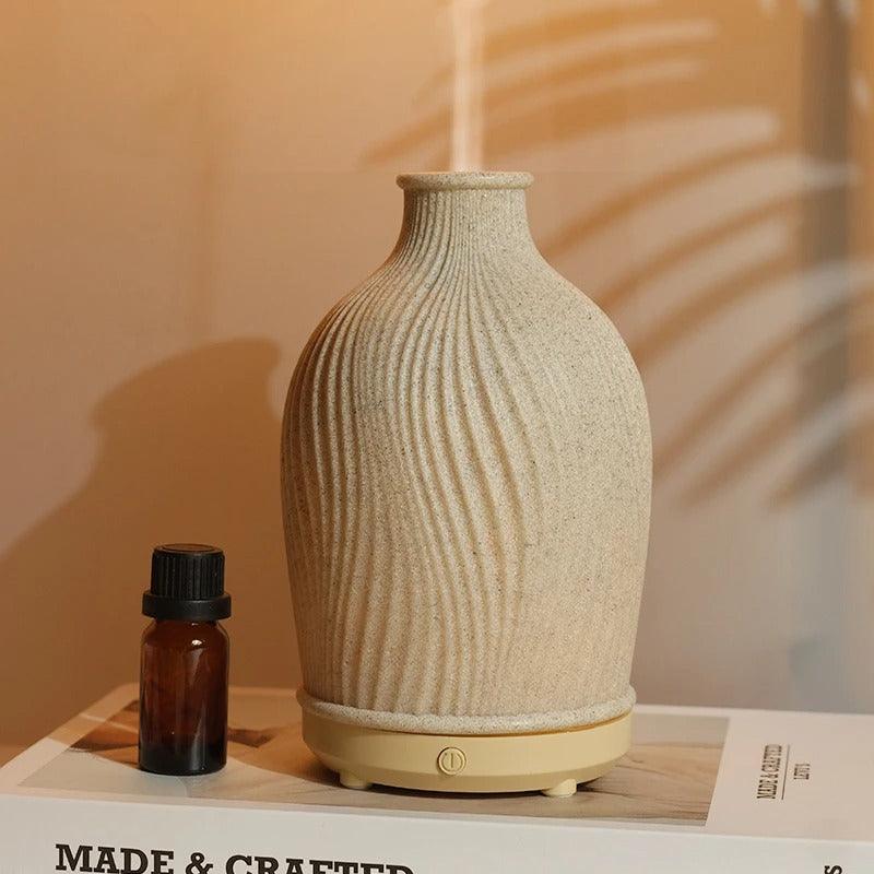 shaped ultrasonic aroma diffuser – Elegant aroma diffuser with soothing LED lighting Stornfield