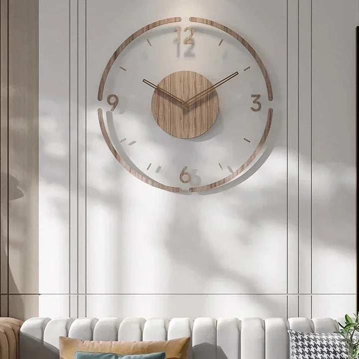 Nordic Wooden Wall Clock – Timeless Minimalism | Stornfield