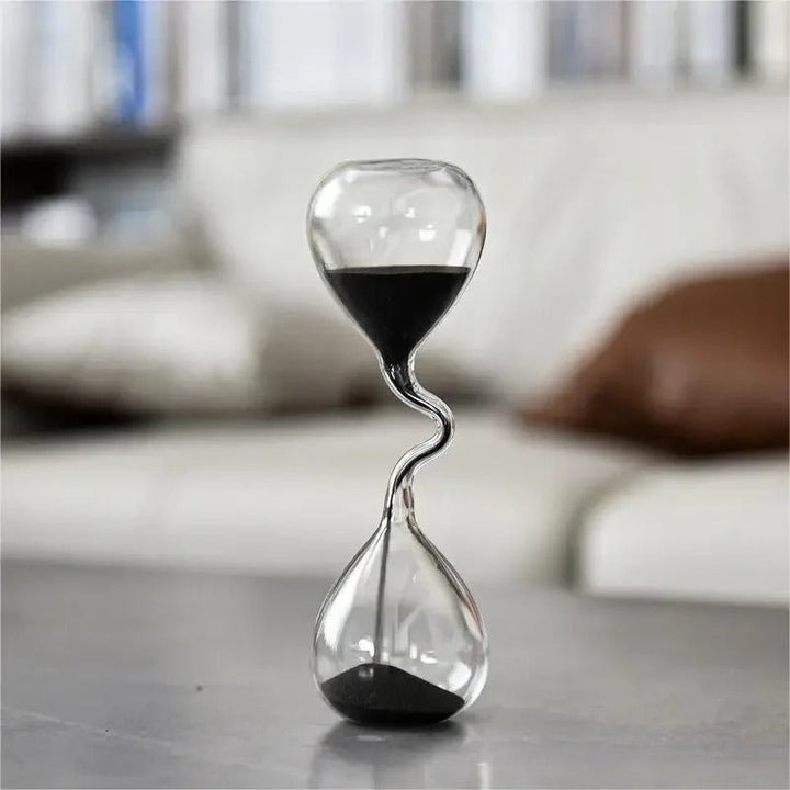 Stornfield | Curvy Black Hourglass | Glass