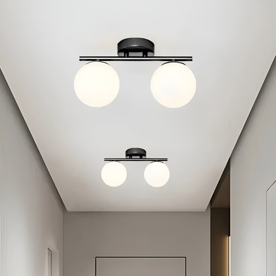 LED ceiling light made of glass – Nordic design | For living & bedroom | Stornfield