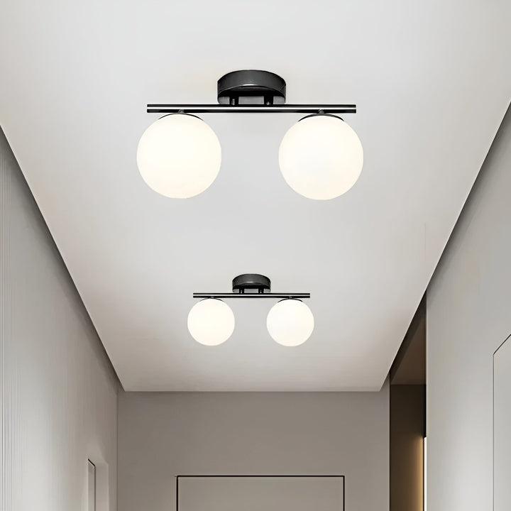 LED ceiling light made of glass – Nordic design | For living & bedroom | Stornfield