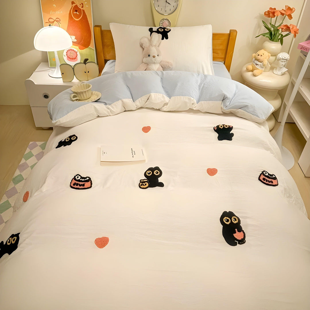 CloudComfort Bedding Set - Comfortable and Skin-Friendly Lucky Cat Bedding | Stornfield