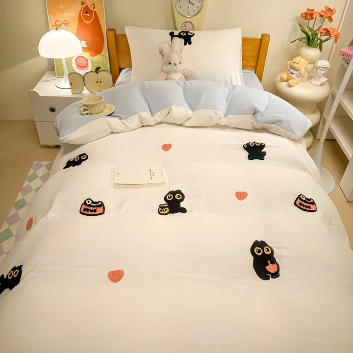 CloudComfort Bedding Set - Comfortable and Skin-Friendly Lucky Cat Bedding | Stornfield