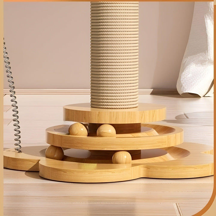 WhiskerWood Toy - Durable wooden toy with balls for cats | Stornfield