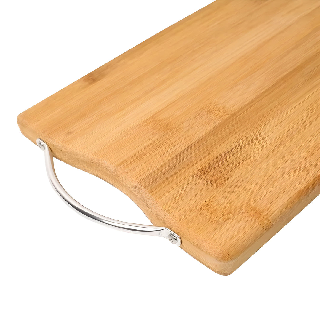 SliceNest Cutting Board – Natural Bamboo Cutting Board with Handle | Stornfield
