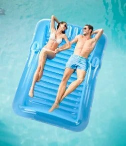 Inflatable Lounger with Headrest and Cup Holders | Stornfield