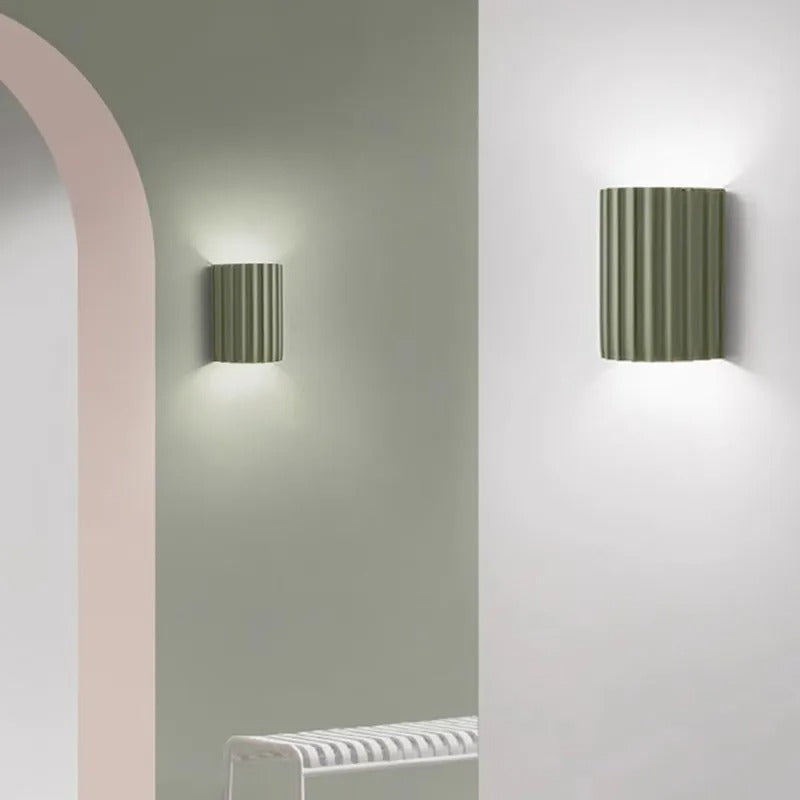 Stornfield | Minimalist Groove Wall Lamp | Resin, Up & Down