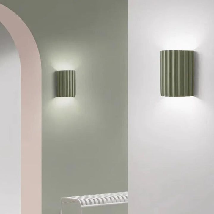 Stornfield | Minimalist Groove Wall Lamp | Resin, Up & Down