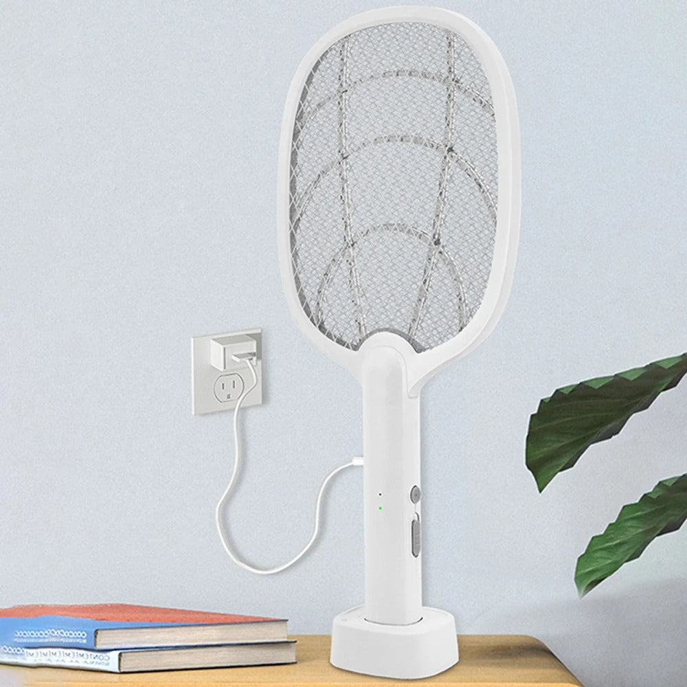 Rechargeable 2-in-1 Electric Fly Swatter and Insect Destroyer – 2500V Without Chemicals | Stornfield