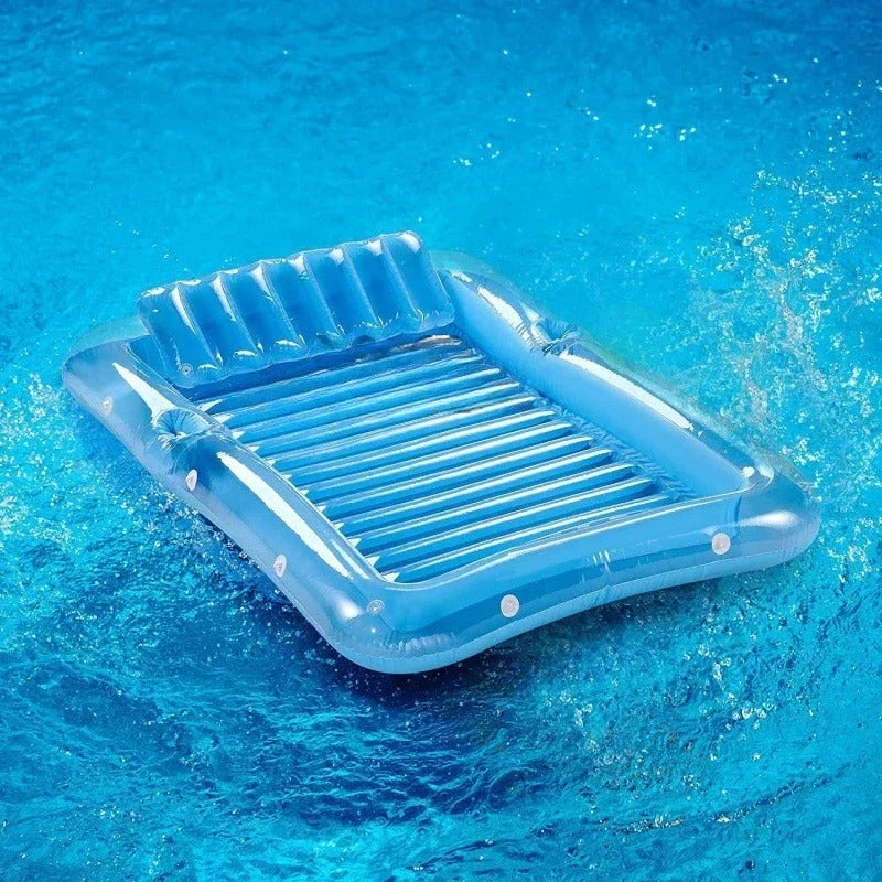 Inflatable Lounger with Headrest and Cup Holders | Stornfield