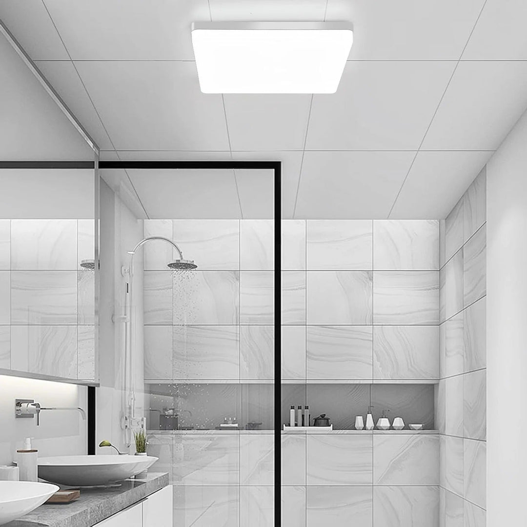 Square LED Ceiling Light – Even, Pleasant Light | SuitaStornfielde for Living Room & Bathroom | Stornfield