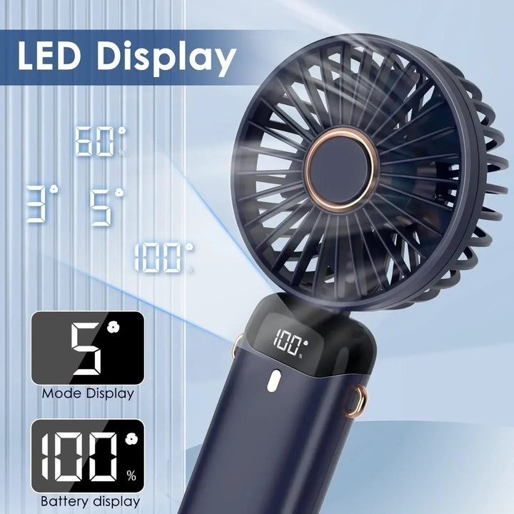 5000mAh Portable Rechargeable Fan | Stornfield