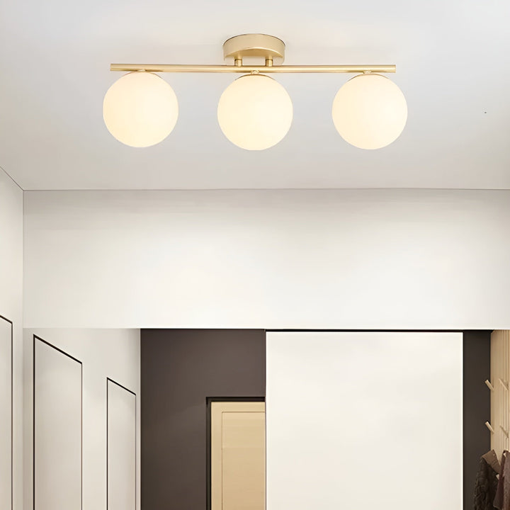 LED ceiling light made of glass – Nordic design | For living & bedroom | Stornfield