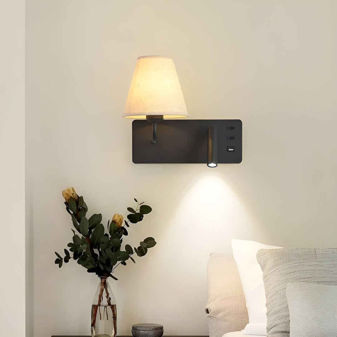 Reading lamp with candle light effect – Warm, decorative light | Perfect for the bedroom & bed | Stornfield