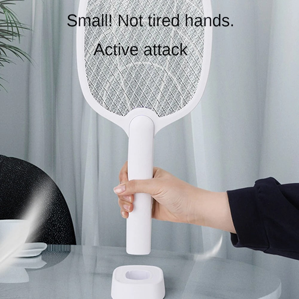 Rechargeable 2-in-1 Electric Fly Swatter and Insect Destroyer – 2500V Without Chemicals | Stornfield