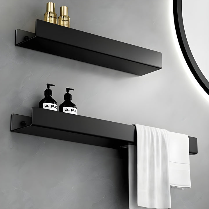 Stornfieldack Bathroom Shelf – Modern Design with Towel Bar | Practical Storage for the Bathroom | Stornfield