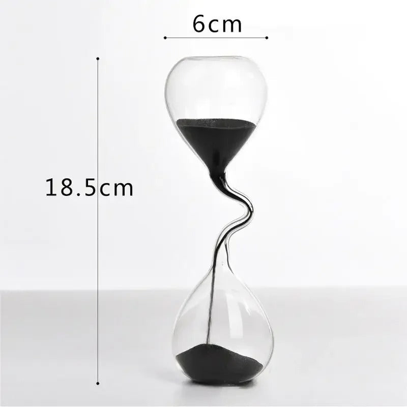 Stornfield | Curvy Black Hourglass | Glass