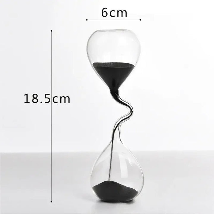 Stornfield | Curvy Black Hourglass | Glass