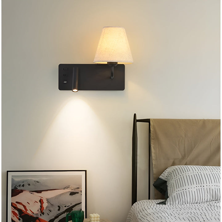 Reading lamp with candle light effect – Warm, decorative light | Perfect for the bedroom & bed | Stornfield