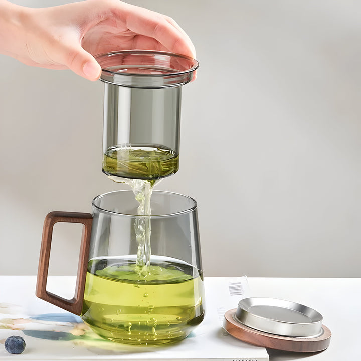ArtisanBrew Cup – Heat-resistant glass tea cup | Stornfield