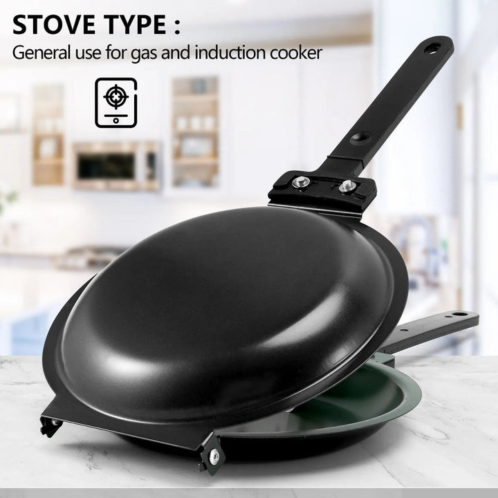 Stornfield | MasterPan Double-sided Non-stick Pan – For Perfect Cooking without Sticking
