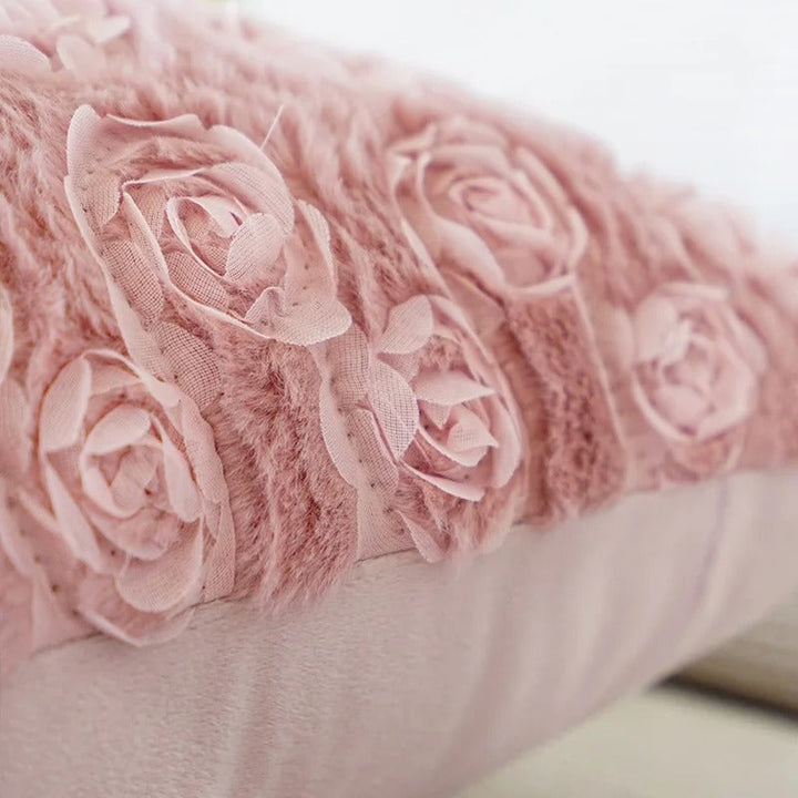 Pink Cushion Cover with Floral Pattern – Decorative Pillowcase for Living Room and Kids Room | Stornfield