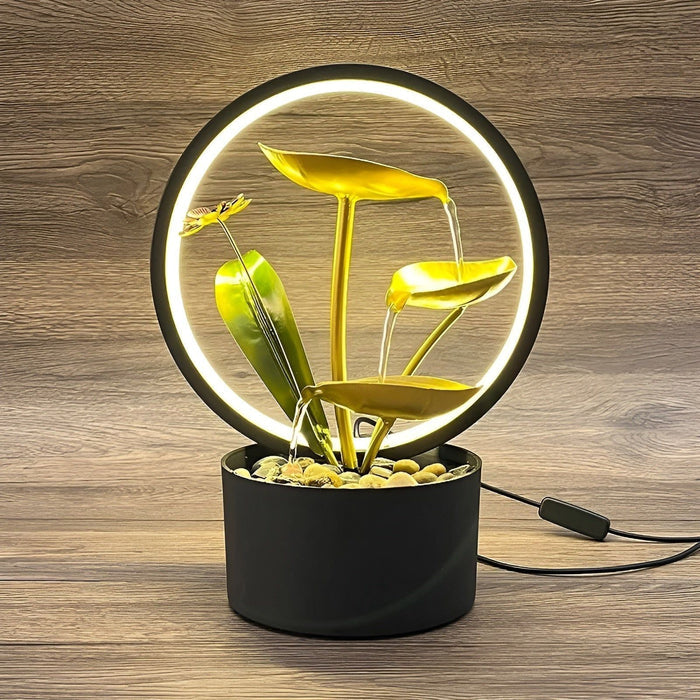 GlowCascade - soothing waterfall table lamp Stornfield