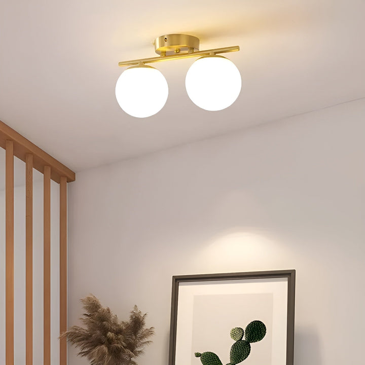 LED ceiling light made of glass – Nordic design | For living & bedroom | Stornfield