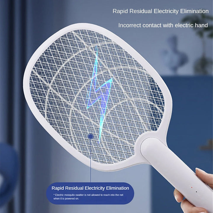 Rechargeable 2-in-1 Electric Fly Swatter and Insect Destroyer – 2500V Without Chemicals | Stornfield